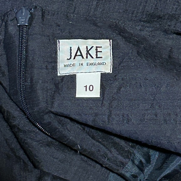 Jake 100% Silk Navy Sheath Sleeveless Dress Made in England - Picture 8 of 9